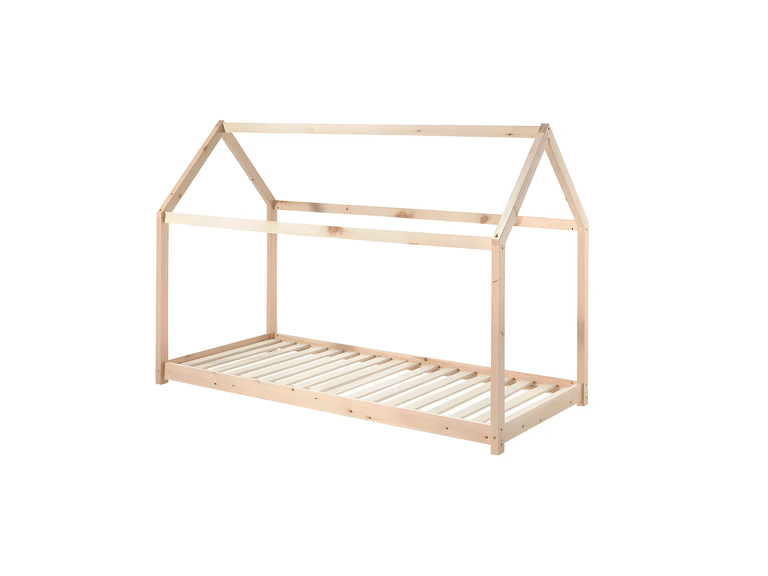 LIT CABANE  90x200 - sommier inclus Pin Livré avec sommiers