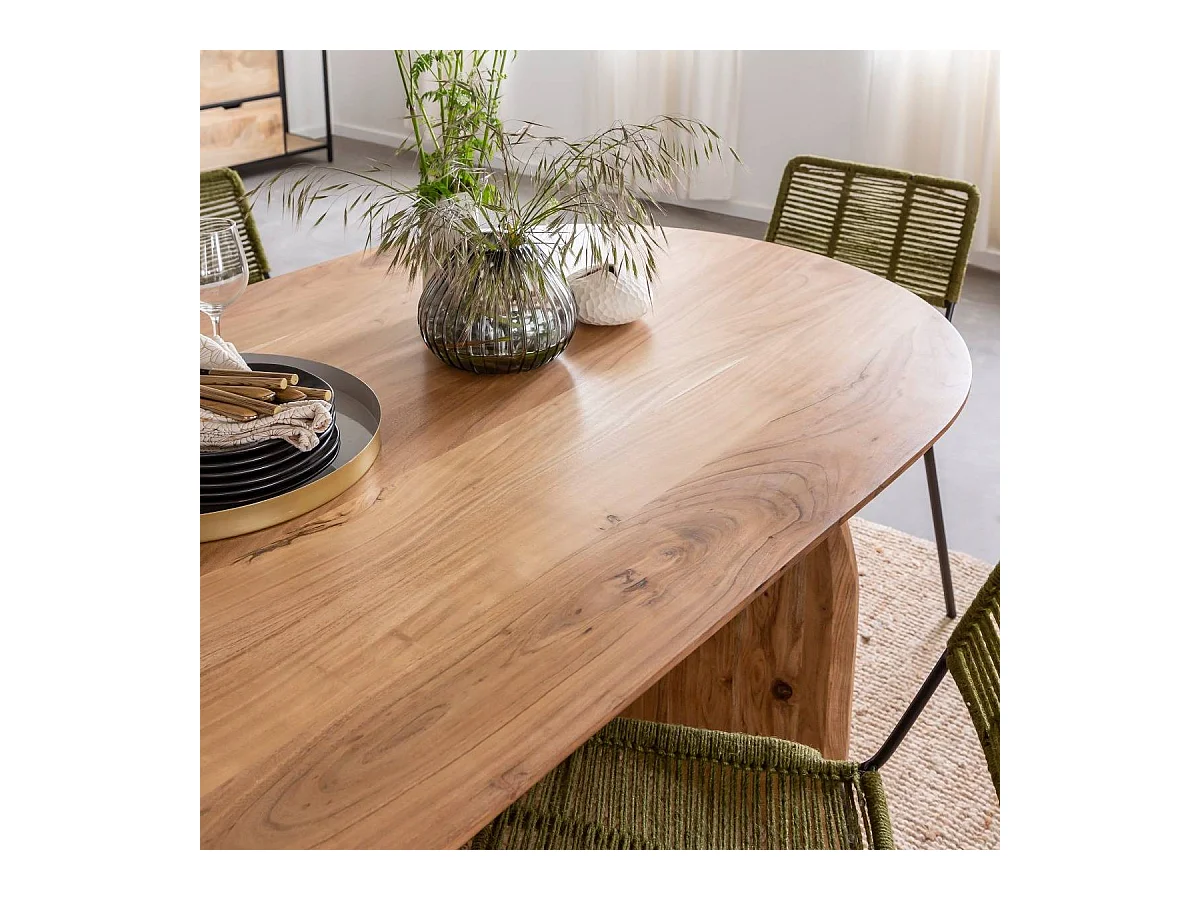 Table à manger en bois d'acacia Paulo