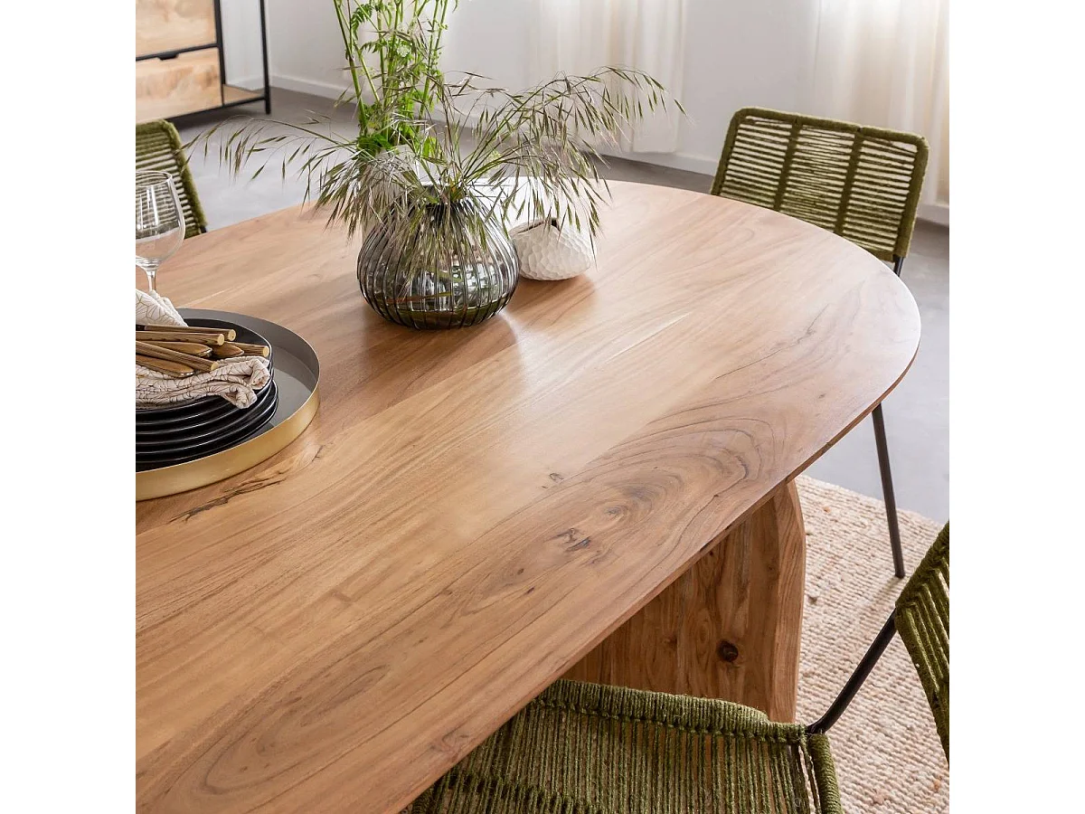 Table à manger en bois d'acacia Paulo