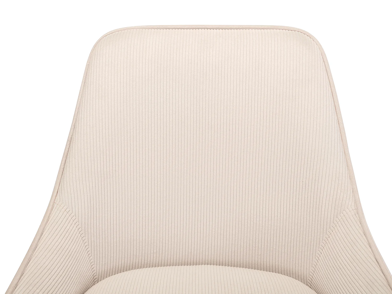 Sgabello da bar in Velluto a coste e Metallo Nero Panna - Lotto di 2 - MASURIE