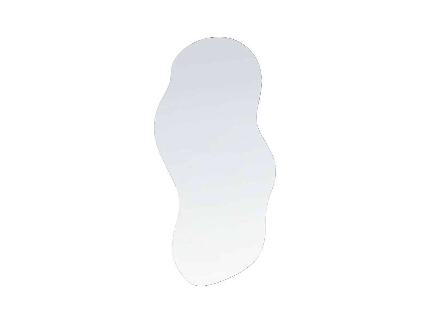 Miroir AUXERRE 33 cm 80 cm Argenté