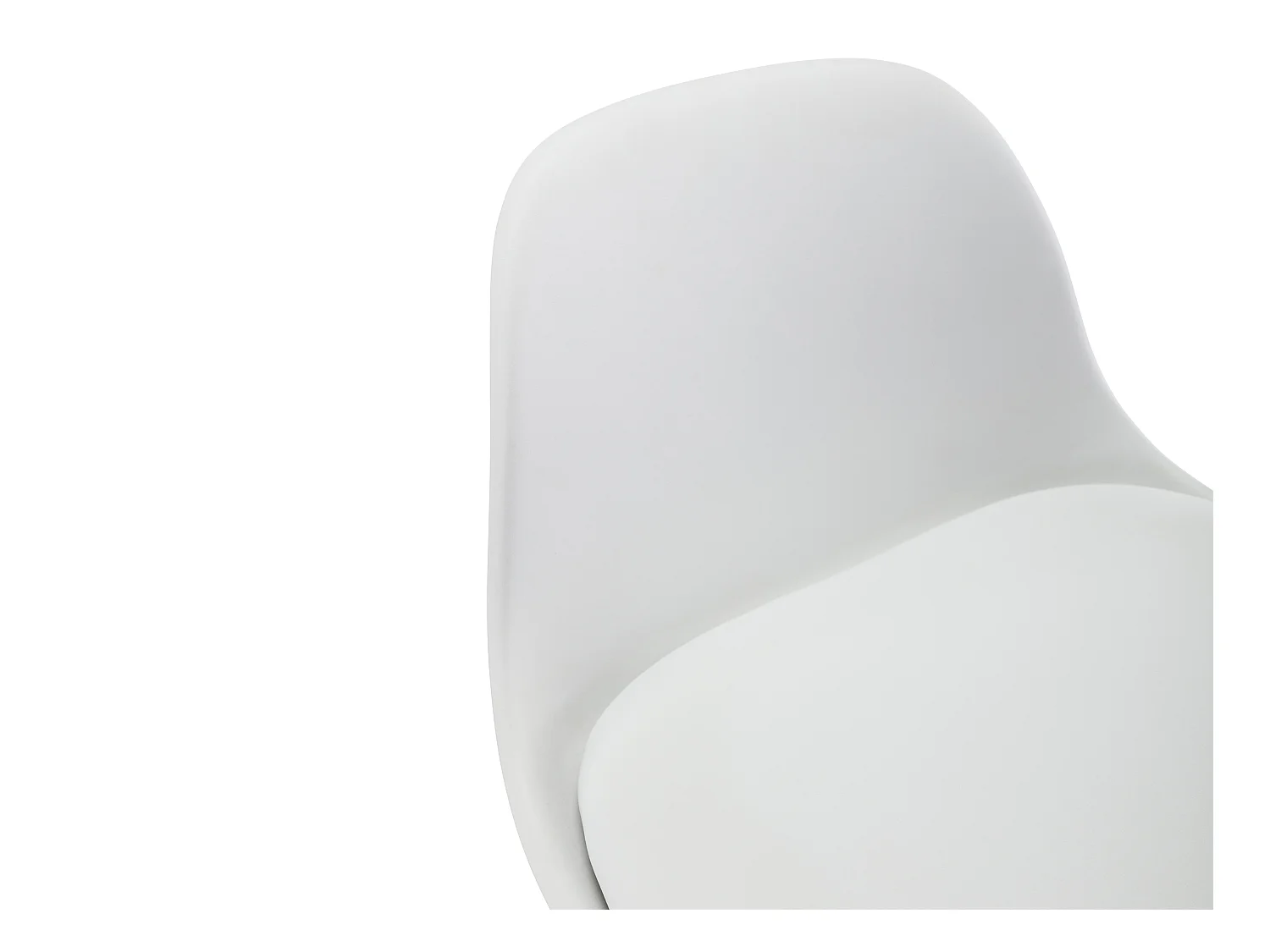 Sgabello da bar in Polipropilene e Metallo Bianco - Lotto di 2 - XAFY