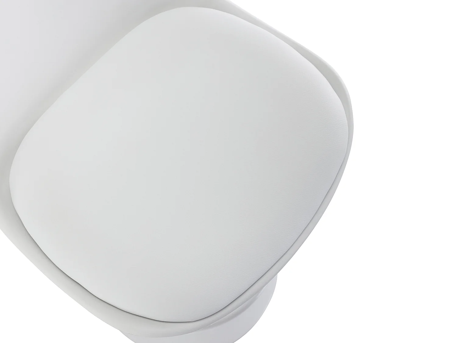 Lot de 2 tabourets de bar en polypropylène et métal - Hauteur réglable - Blanc - XAFY