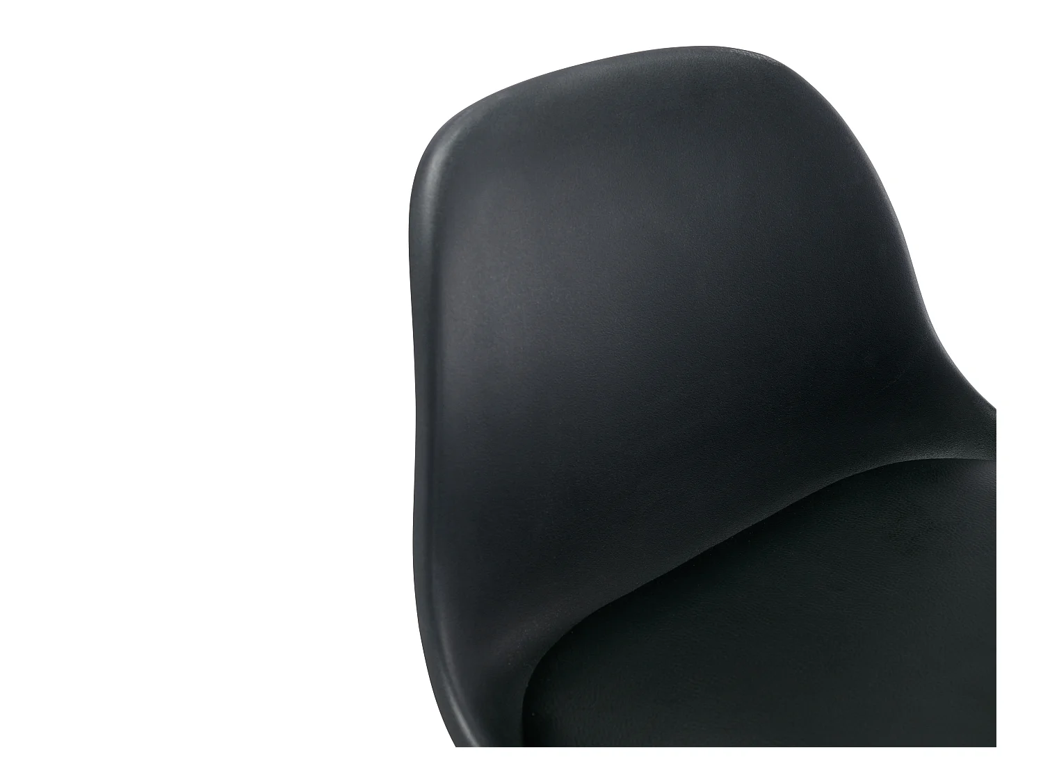 Lot de 2 tabourets de bar en polypropylène et métal - Hauteur réglable - Noir - XAFY