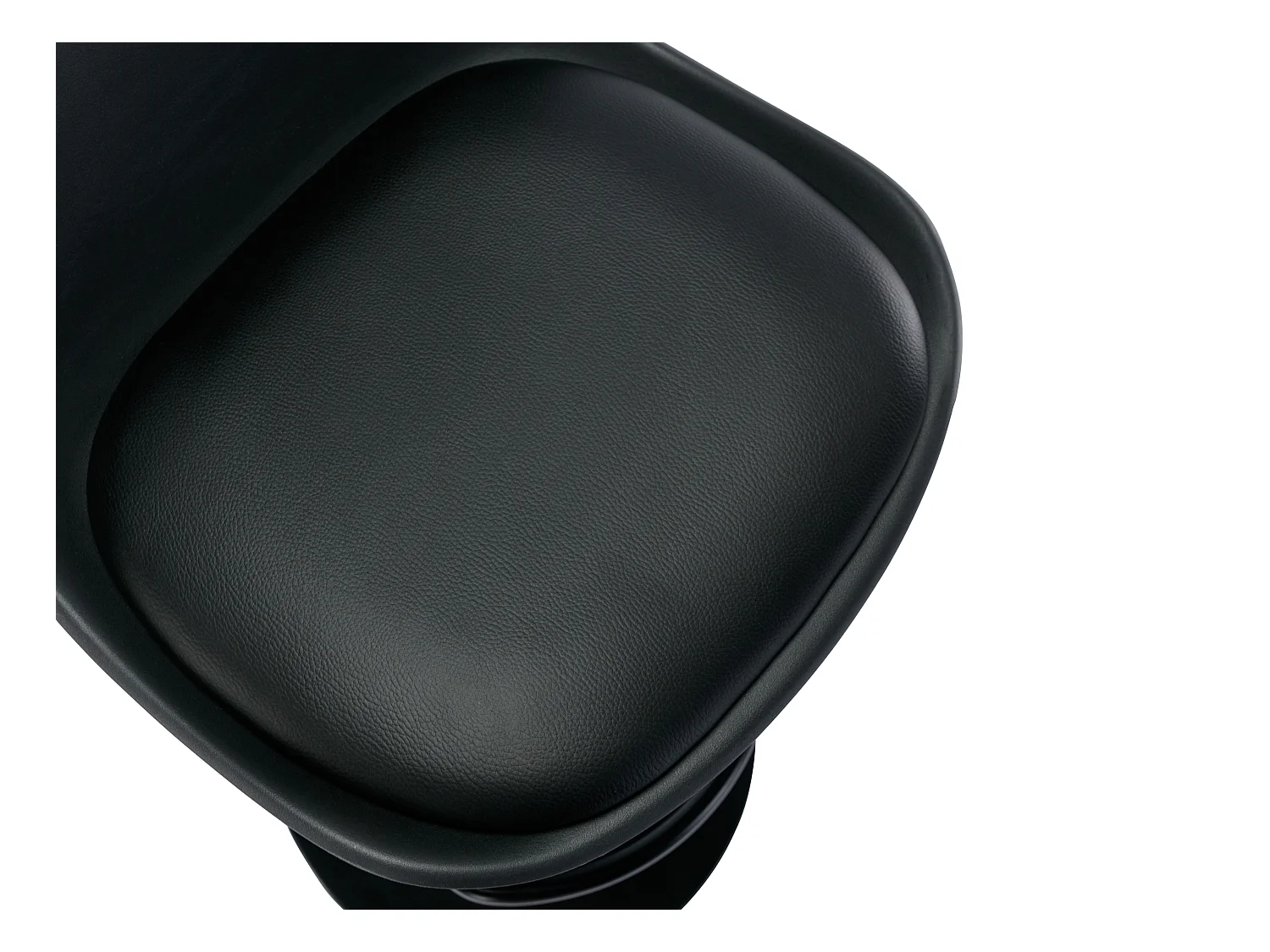 Lot de 2 tabourets de bar en polypropylène et métal - Hauteur réglable - Noir - XAFY