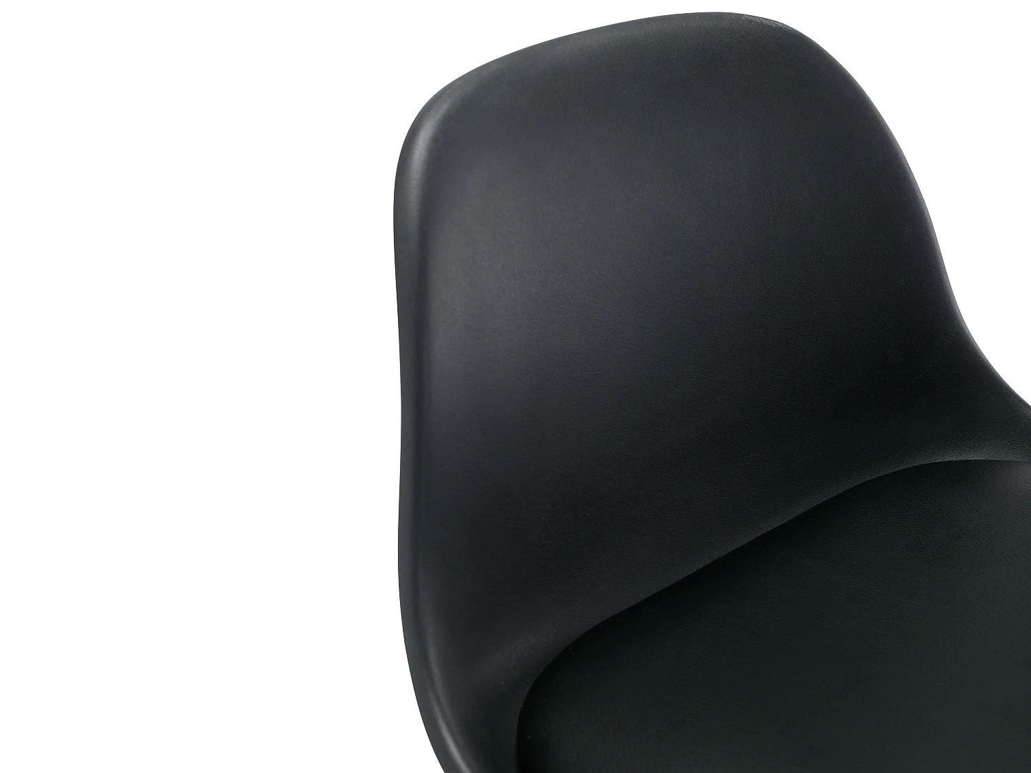 Lot de 2 tabourets de bar en polypropylène et métal - Hauteur réglable - Noir - XAFY