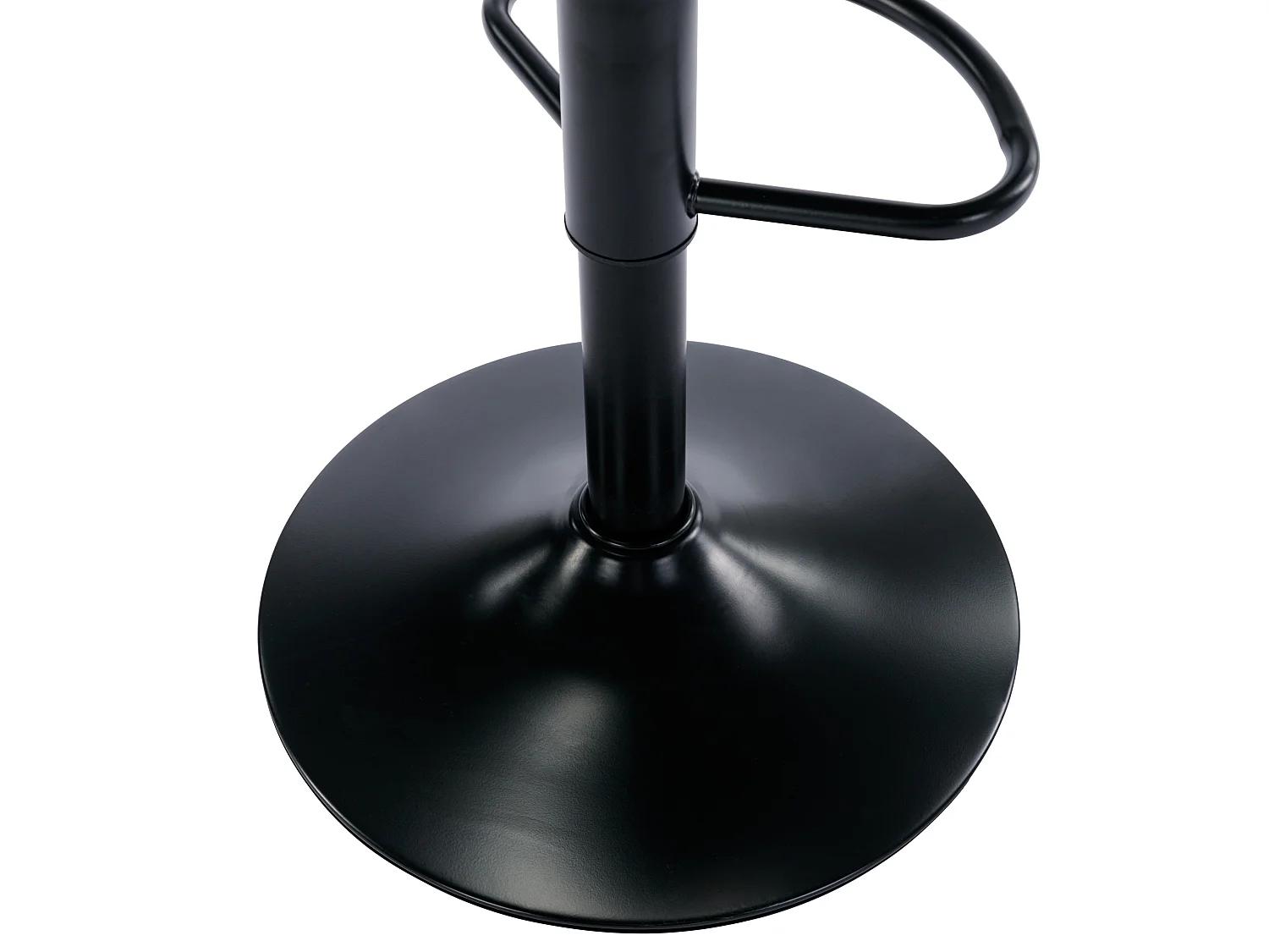 Lot de 2 tabourets de bar en polypropylène et métal - Hauteur réglable - Noir - XAFY