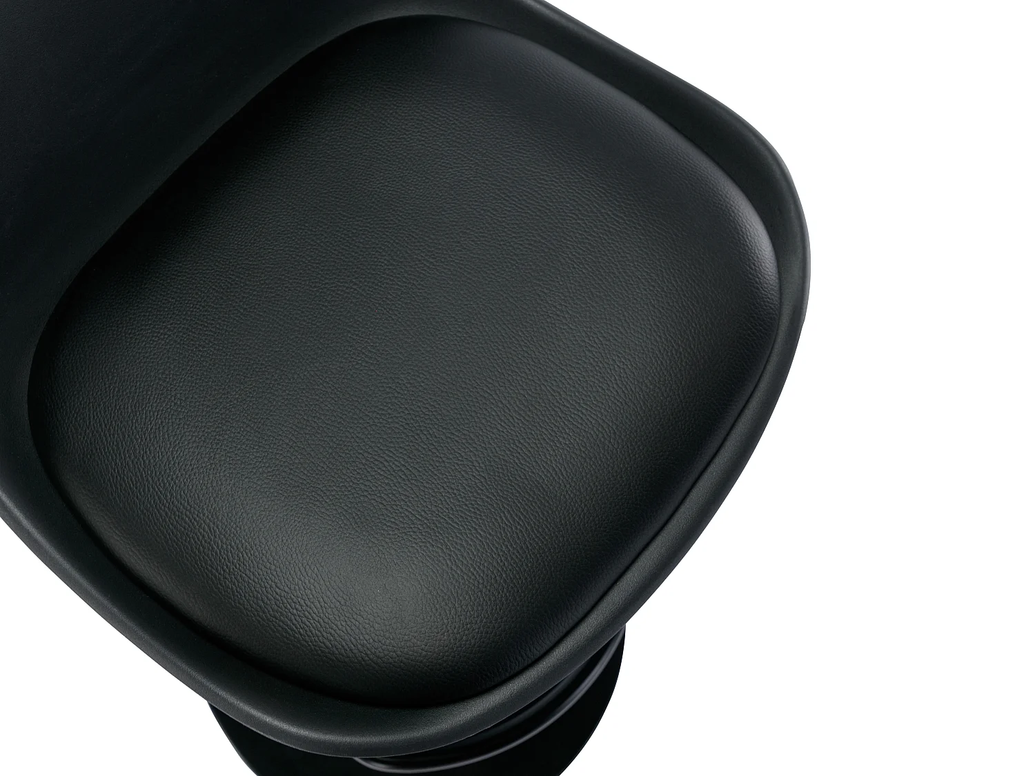 Lot de 2 tabourets de bar en polypropylène et métal - Hauteur réglable - Noir - XAFY