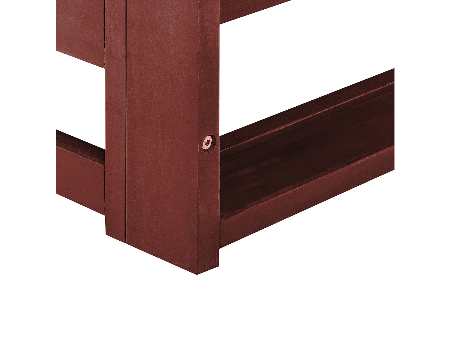 Canapé de jardin 2 places TIMOR Bois d'acacia certifié Rouge foncé