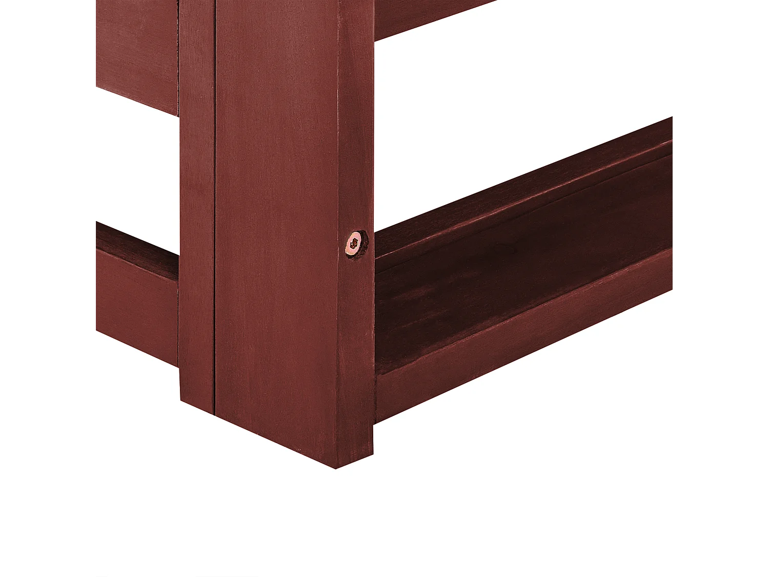 Canapé de jardin 2 places TIMOR Bois d\'acacia certifié Rouge foncé