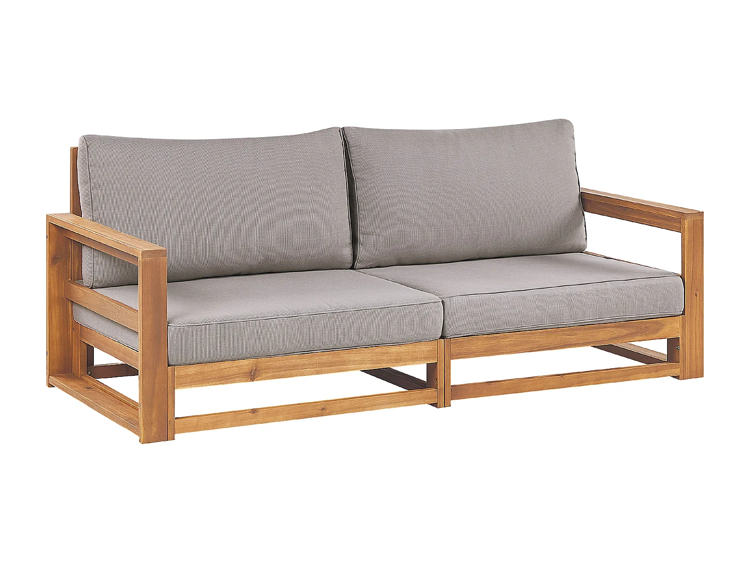 Sofá 2 plazas modular de madera de acacia clara TIMOR II