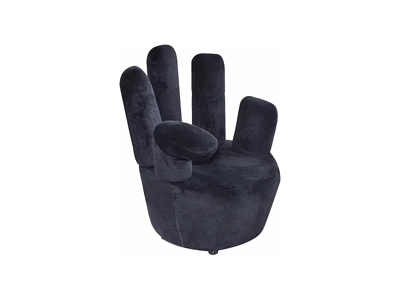 Fauteuil chaise siège lounge noire 73.5 x 73.5 x 95 cm 1102067/3