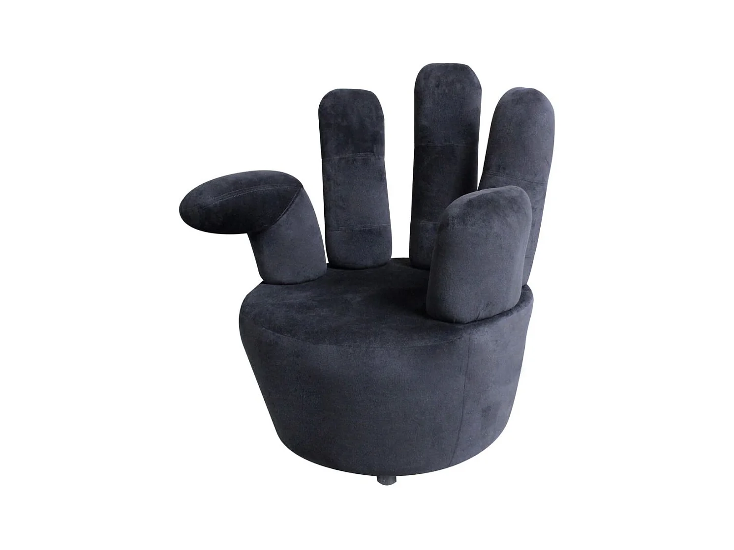 Fauteuil chaise siège lounge noire 73.5 x 73.5 x 95 cm 1102067/3