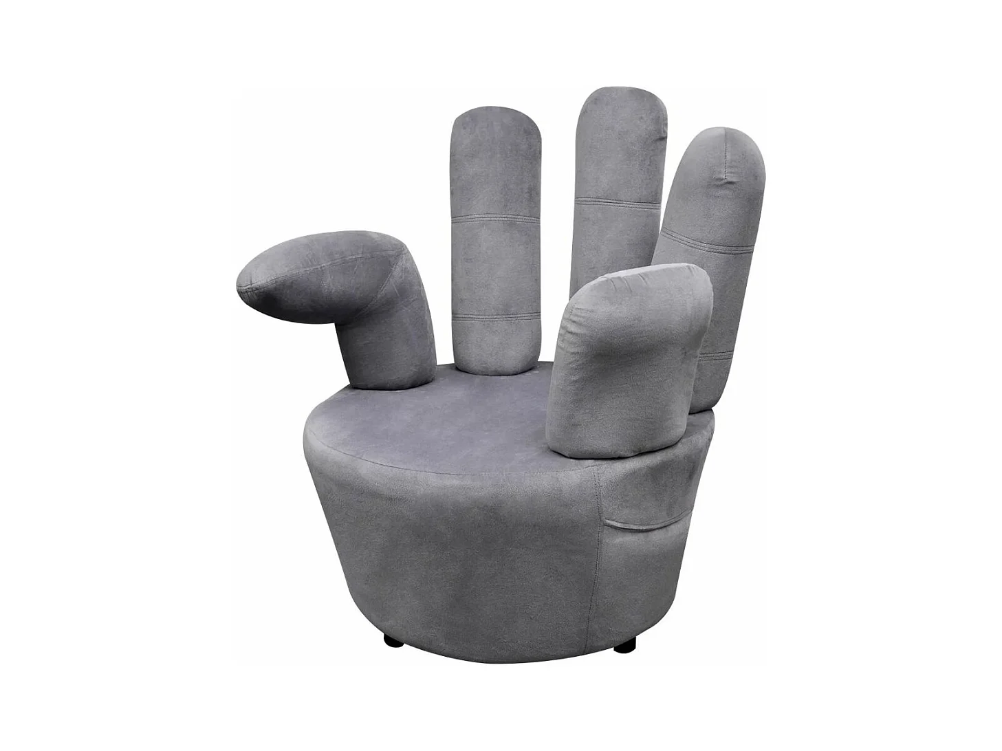 Fauteuil chaise siège lounge grise 73.5 x 73.5 x 95 cm 1102068/3