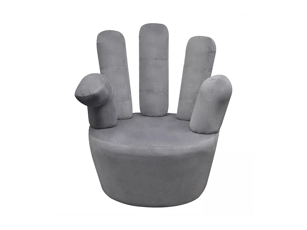 Fauteuil chaise siège lounge grise 73.5 x 73.5 x 95 cm 1102068/3