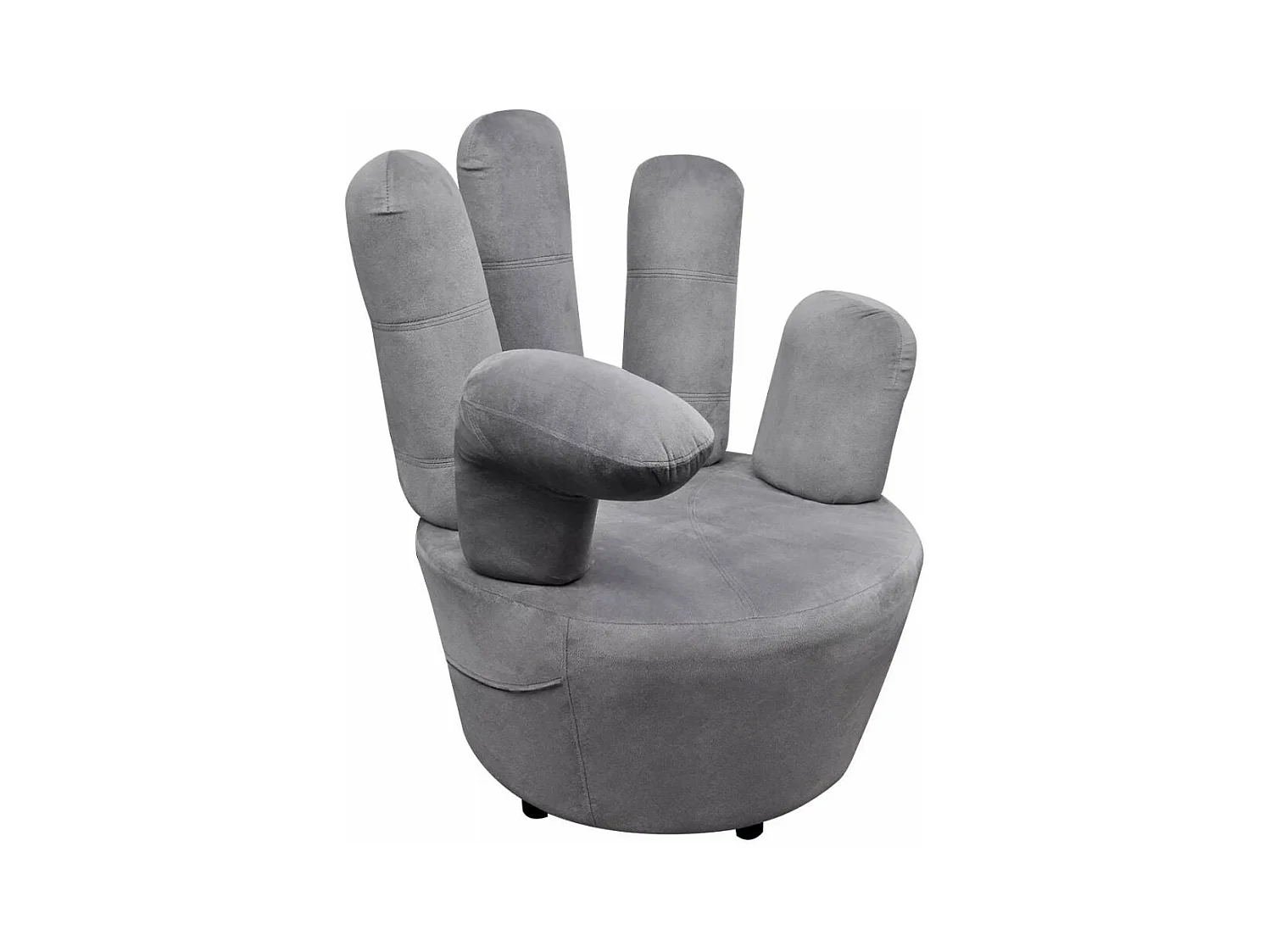 Fauteuil chaise siège lounge grise 73.5 x 73.5 x 95 cm 1102068/3