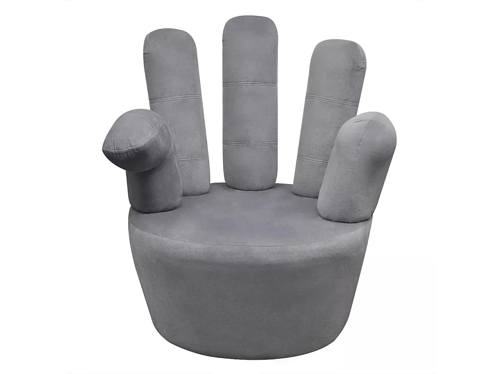 Fauteuil chaise siège lounge grise 73.5 x 73.5 x 95 cm 1102068/3