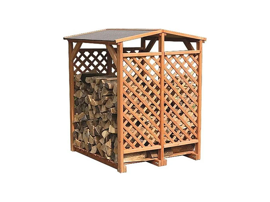 Abri bûches double en pin Brême
