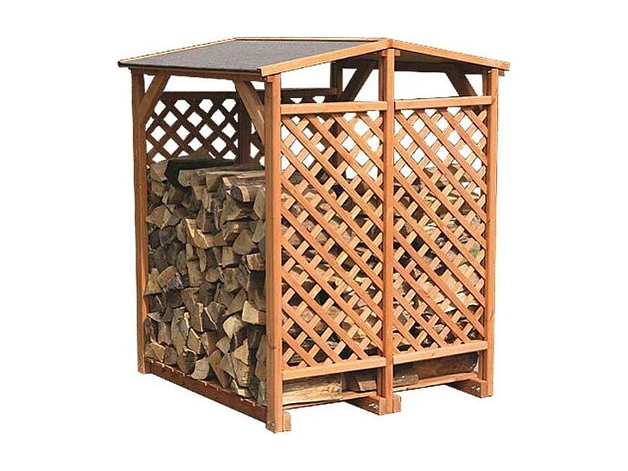 Abri bûches double en pin Brême