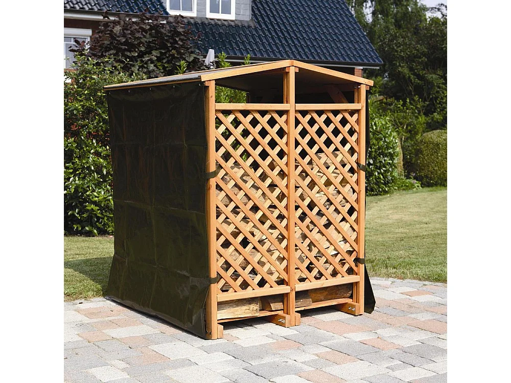 Abri bûches double en pin Brême