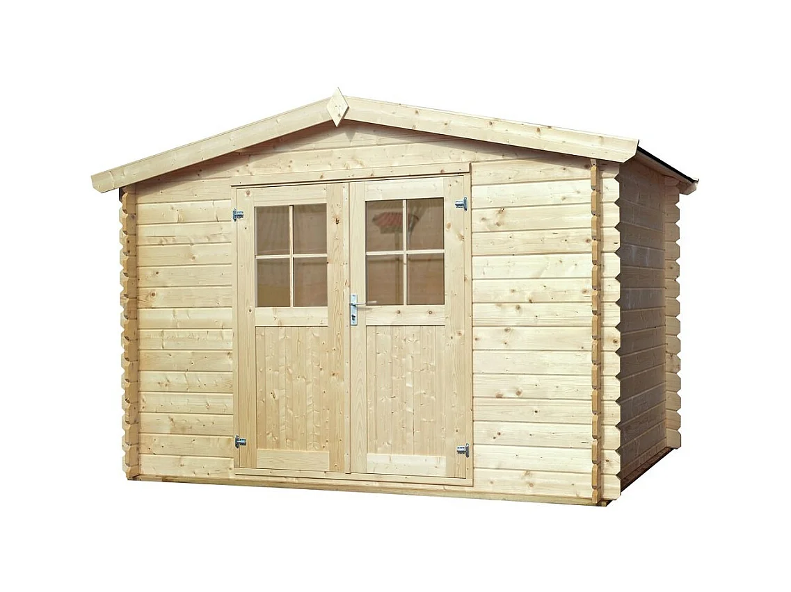 Abri de jardin en bois double pente Falun 3 x 2.5 m