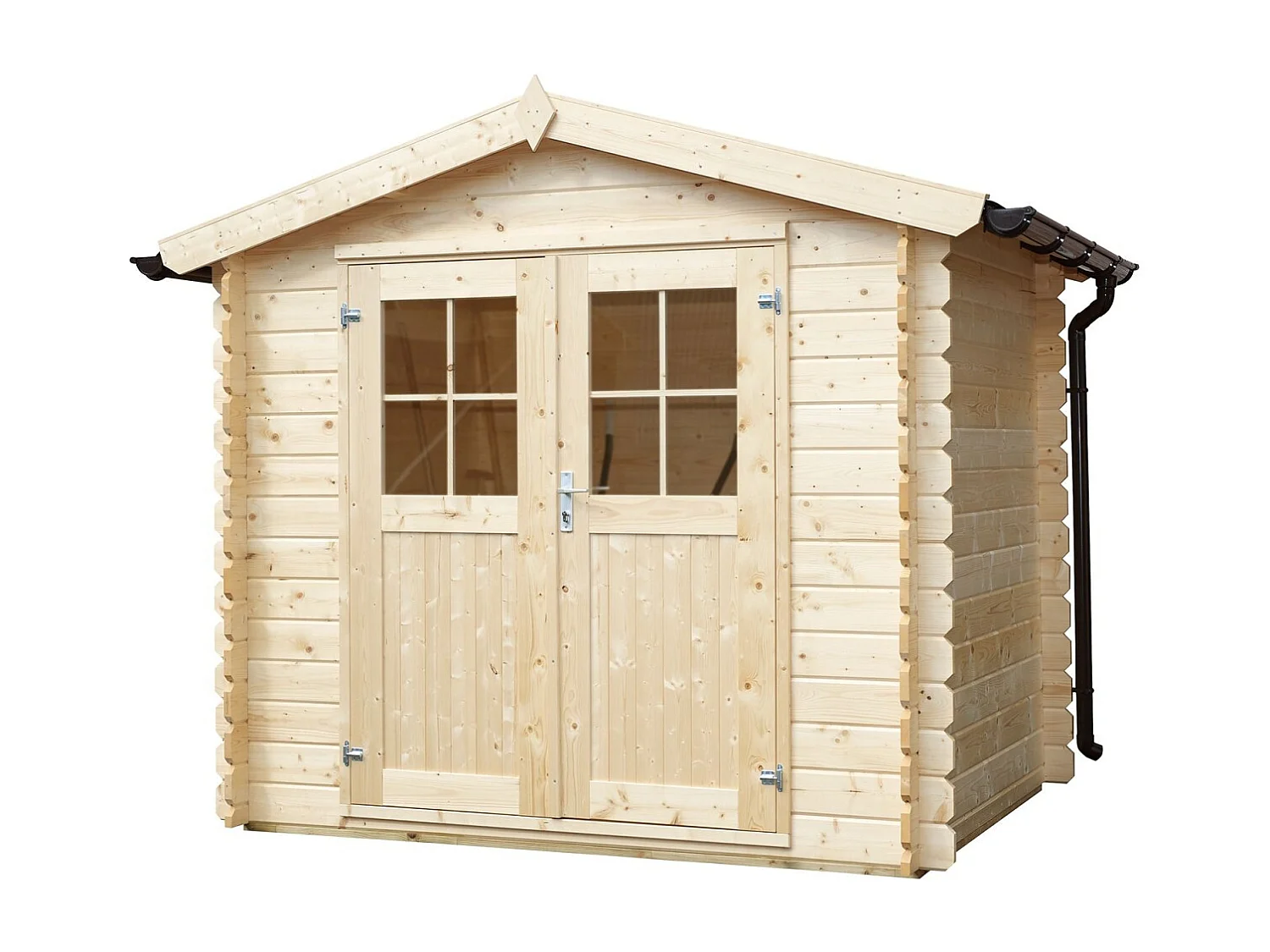 Abri de jardin en bois double pente Falun 2.5 x 2.5 m