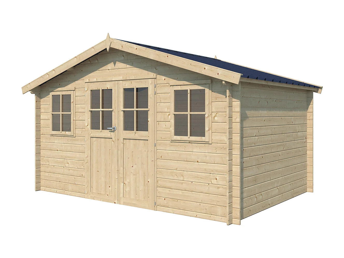 Chalet en bois 12.24 m² Ystad Avec gouttière