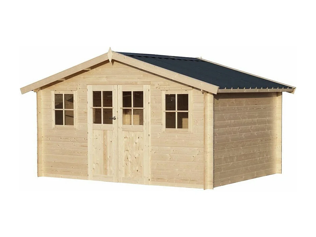 Chalet en bois 12.24 m² Ystad Avec gouttière