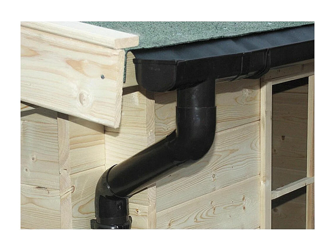 Chalet en bois 14.9 m² avec extension Moderne Avec gouttière