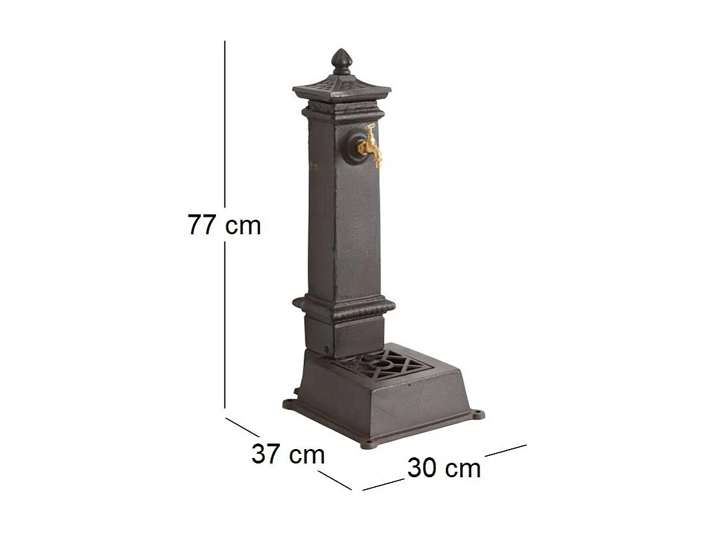 Fontaine de jardin en fonte Opra