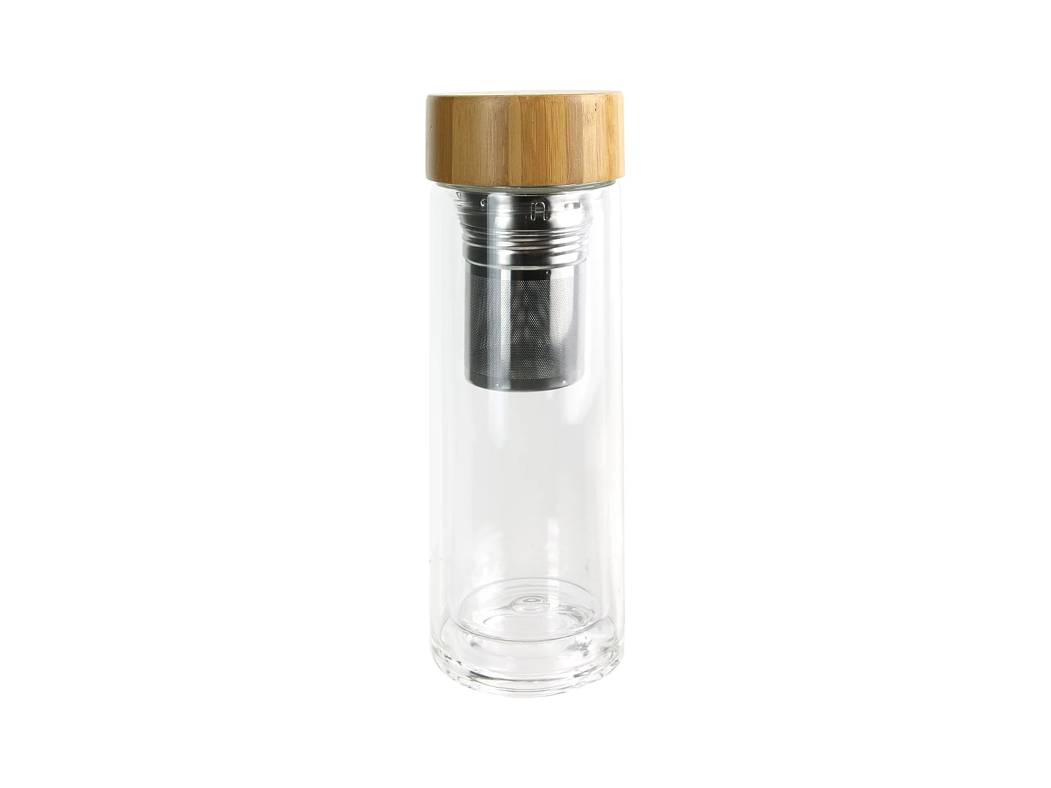 Bouteille De Transport Double Paroi Infuseur Transparent, Marron