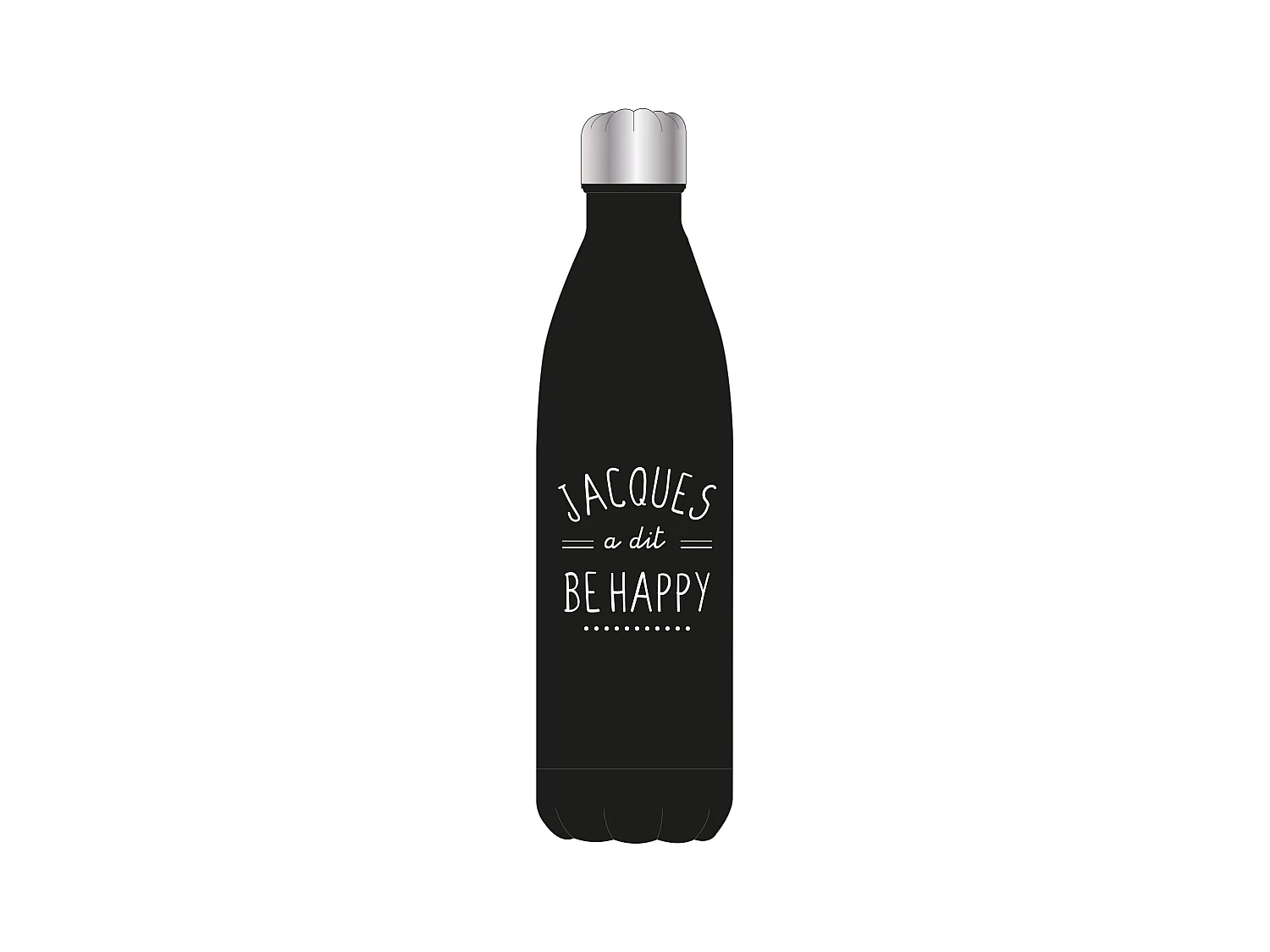 Bouteille Isotherme Jacques A Dit Coffret 50cl Noir, Blanc