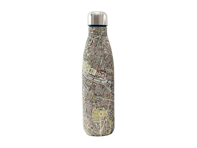 Bouteille isotherme en inox 50 cl City map Modèle 2