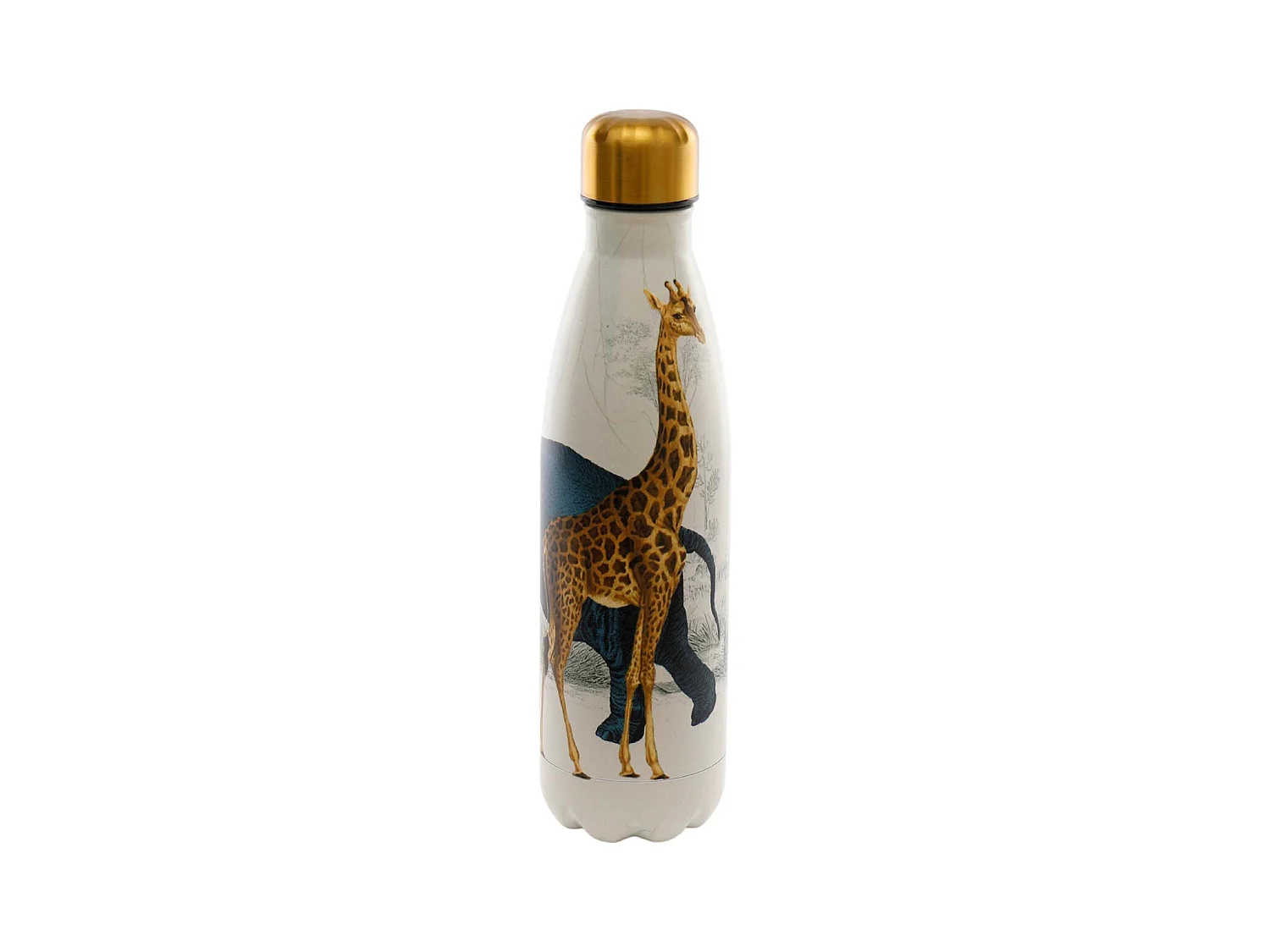 Bouteille isotherme en inox décorée 50 cl Safari