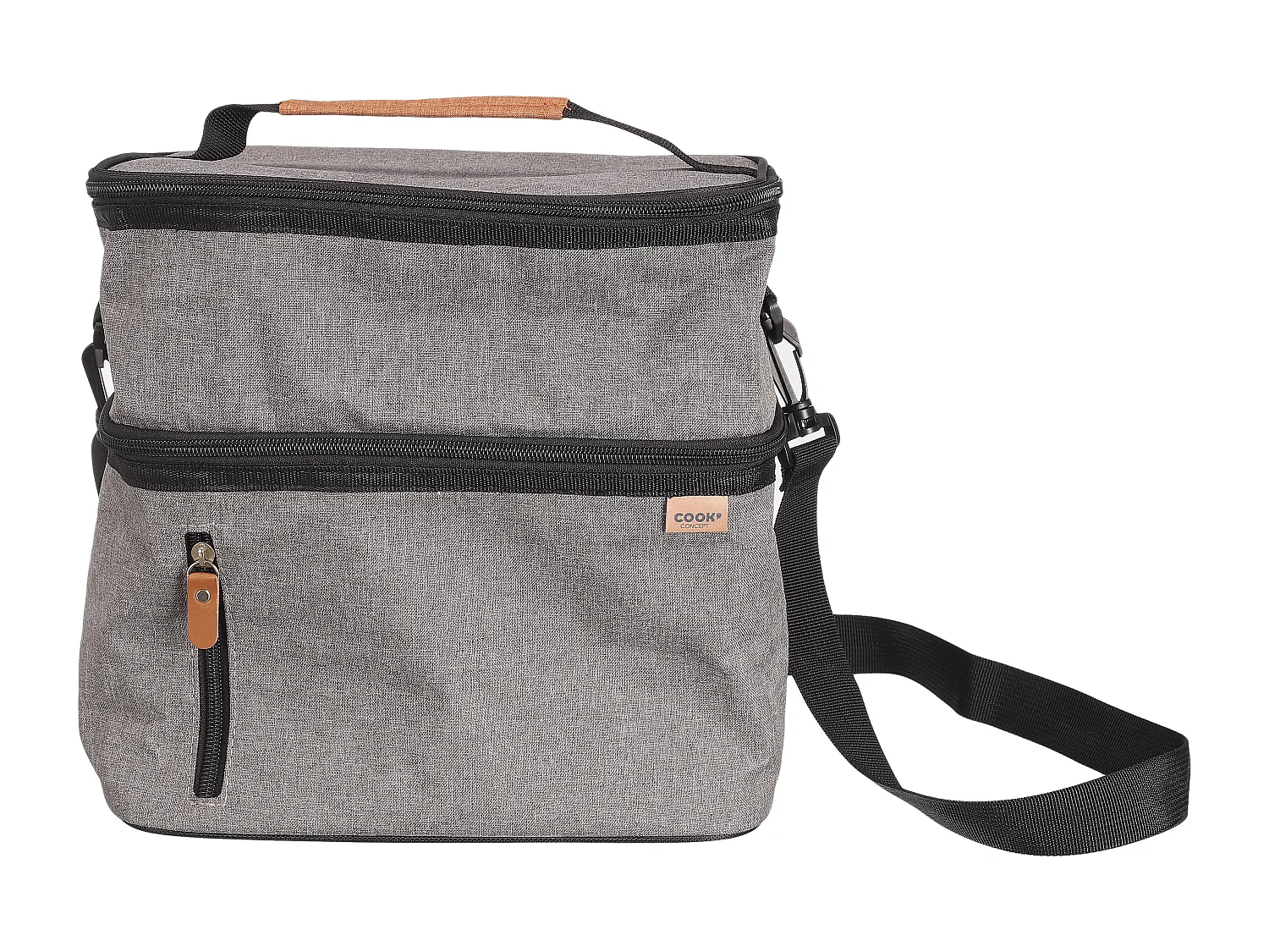 Lunch Bag Gris Zippe 26.7x27.9x17.8cm Gris