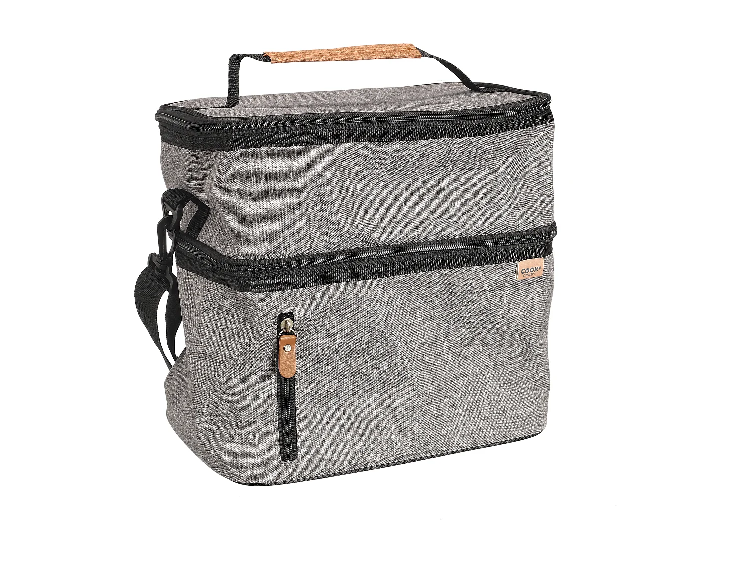 Lunch Bag Gris Zippe 26.7x27.9x17.8cm Gris