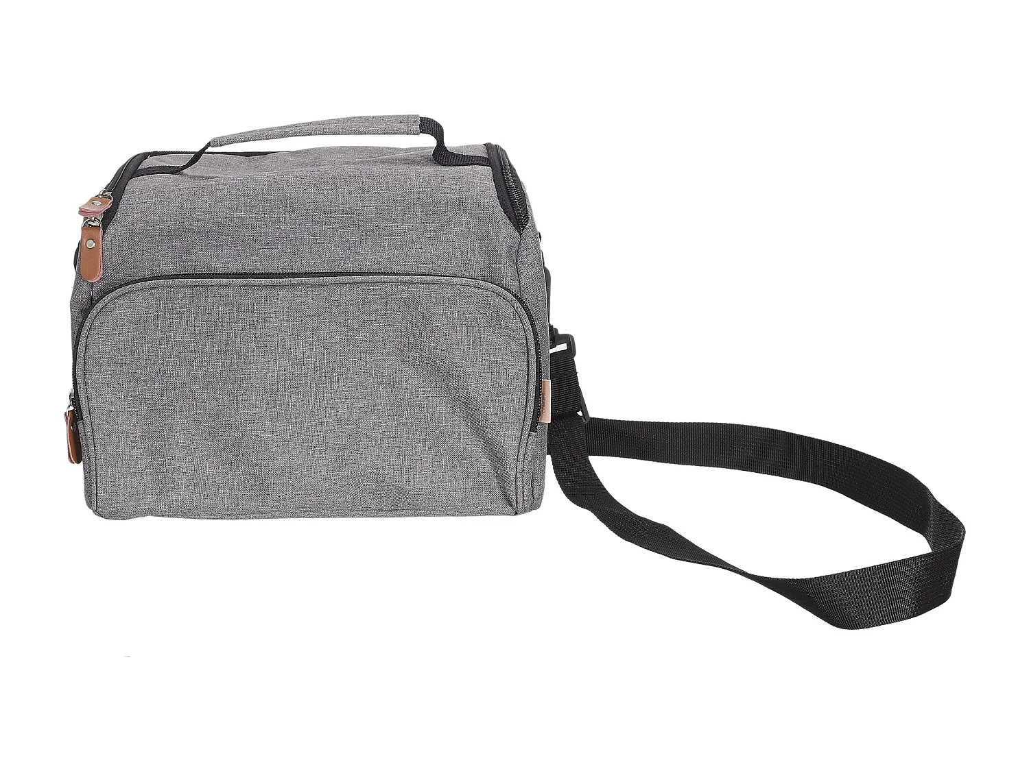 Lunch Bag Gris Zippe 25.4x20.3x12.7cm Gris