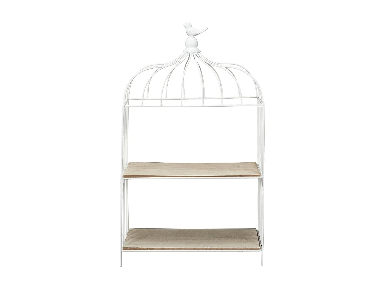 Cage A Oiseau Decorative Metal Blanc Blanc
