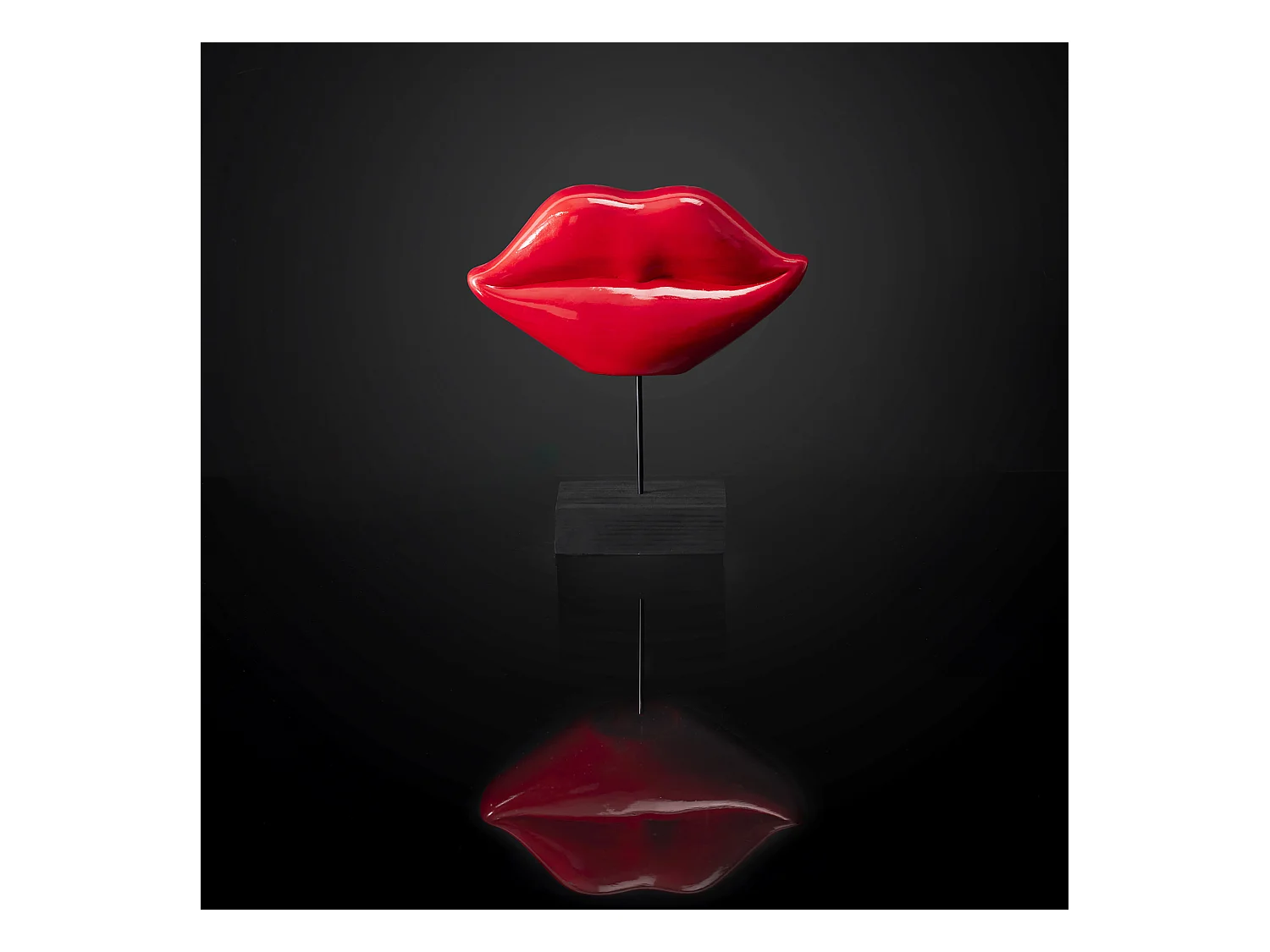 Deco A Poser Bouche Rouge H20cm Rouge