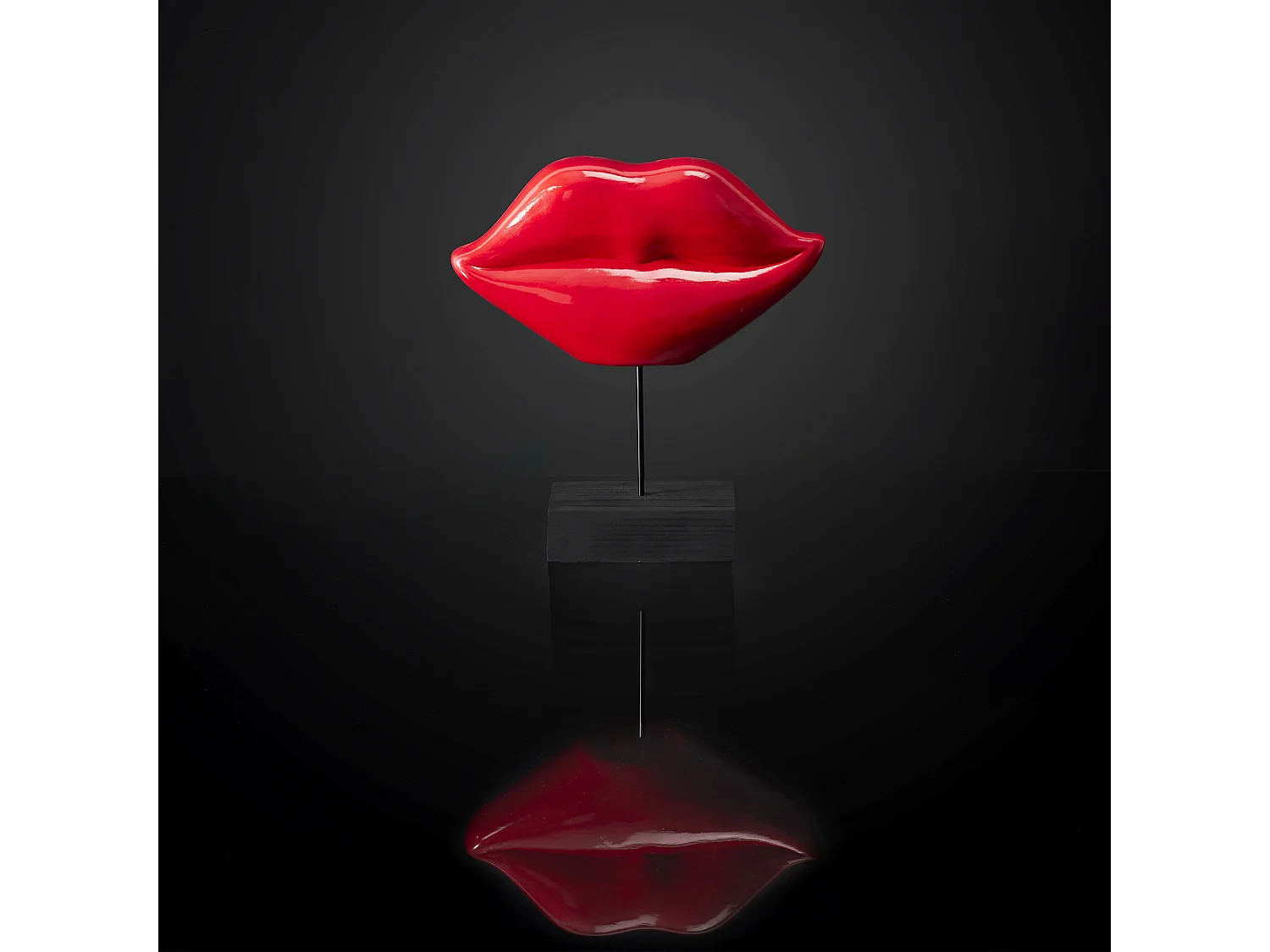 Deco A Poser Bouche Rouge H20cm Rouge