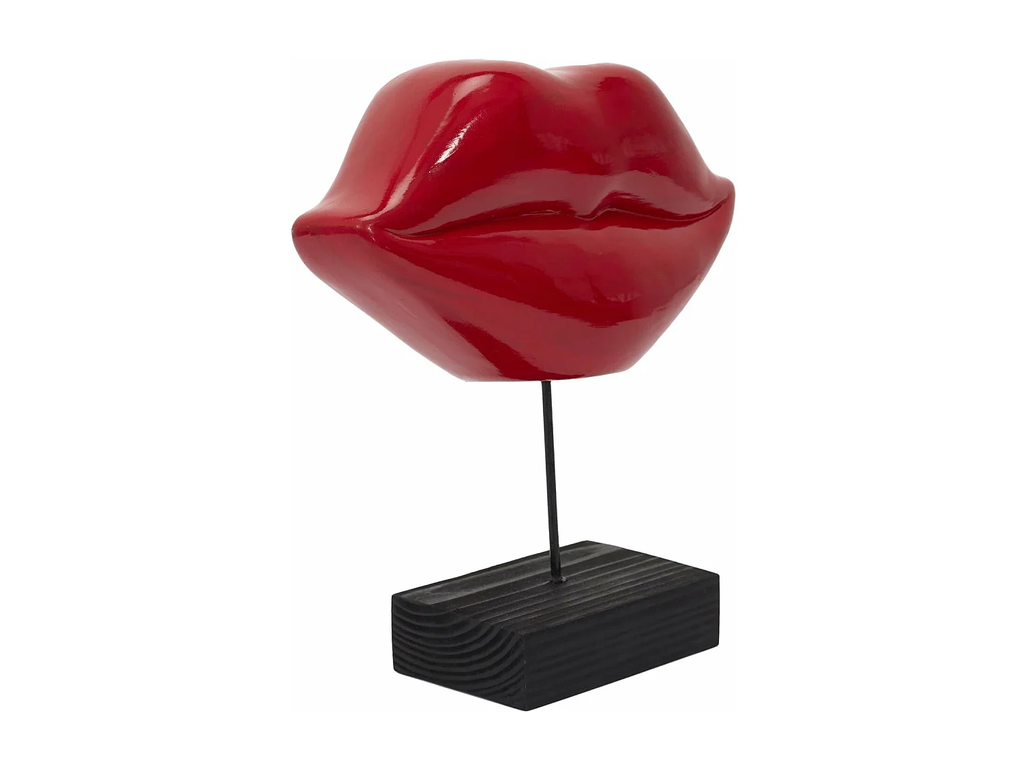 Deco A Poser Bouche Rouge H20cm Rouge