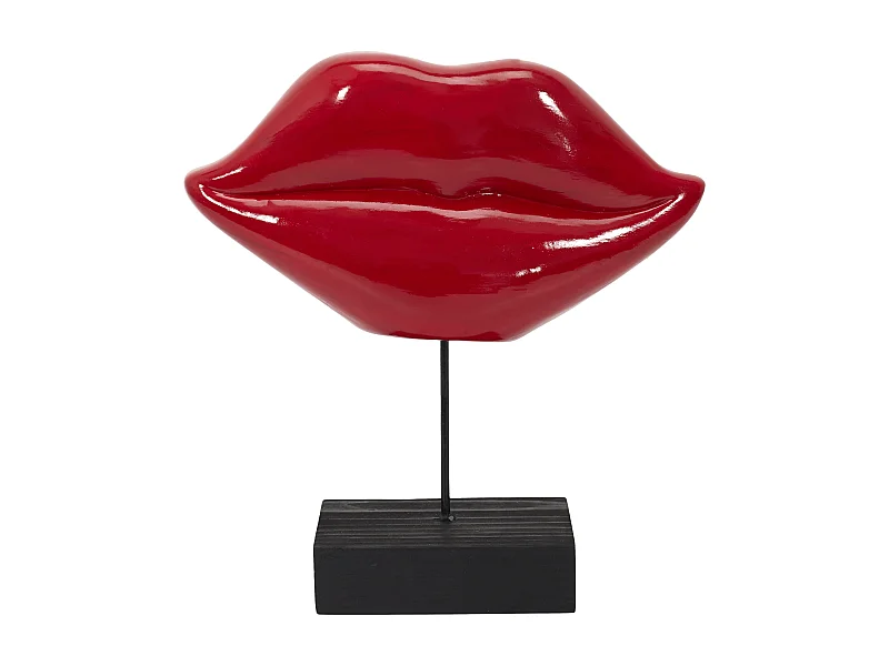Deco A Poser Bouche Rouge H20cm Rouge