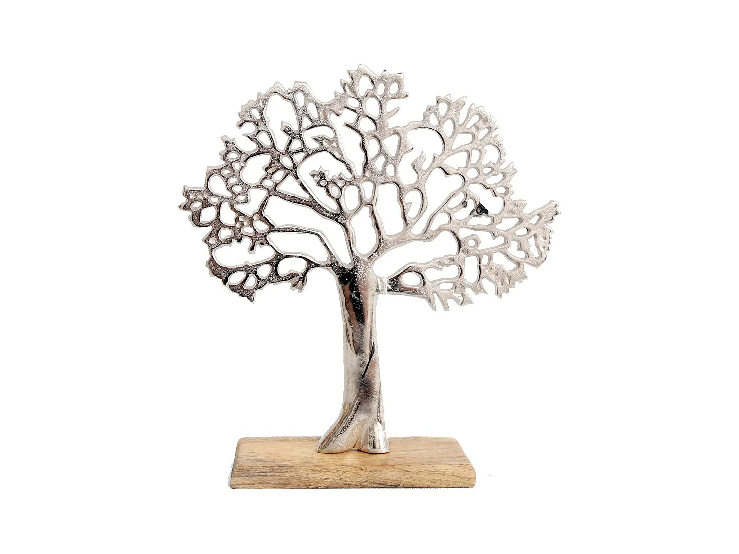 Arbre décoratif en aluminium et bois de manguier Arbre de vie Taille 2