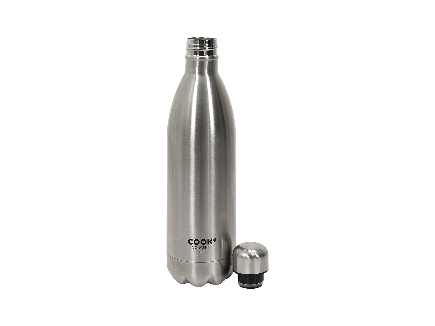 Bouteille De Transport Isotherme Inox 1l Argent