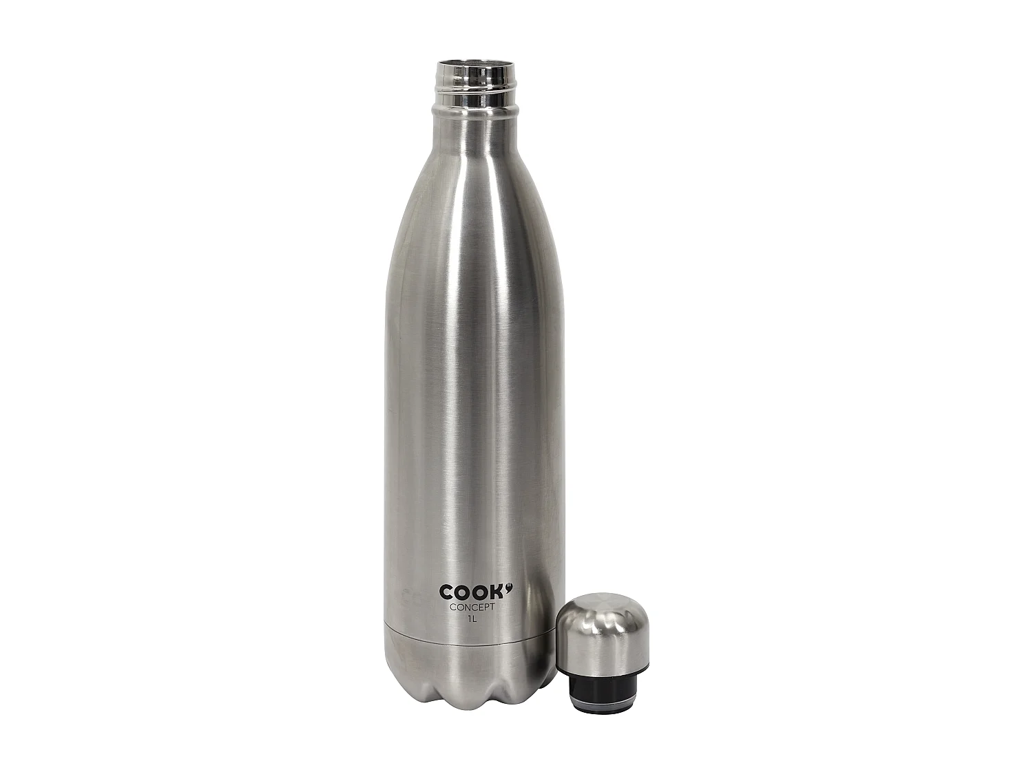 Bouteille De Transport Isotherme Inox 1l Argent