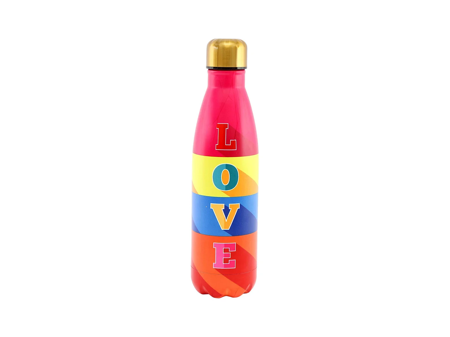 Bouteille isotherme en inox décorée 50 cl Love