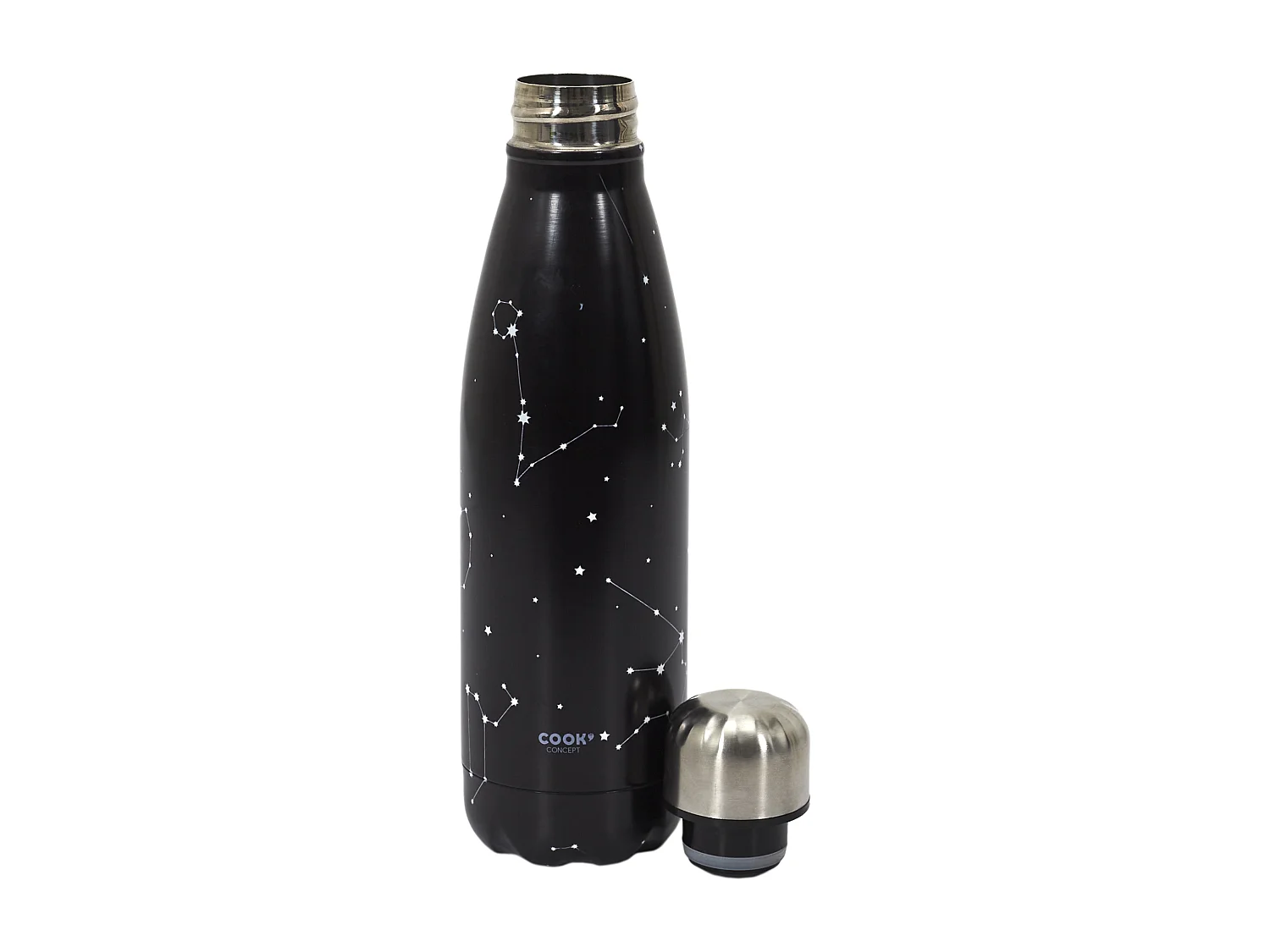 Bouteille Isotherme Constellation 50cl Noir, Blanc