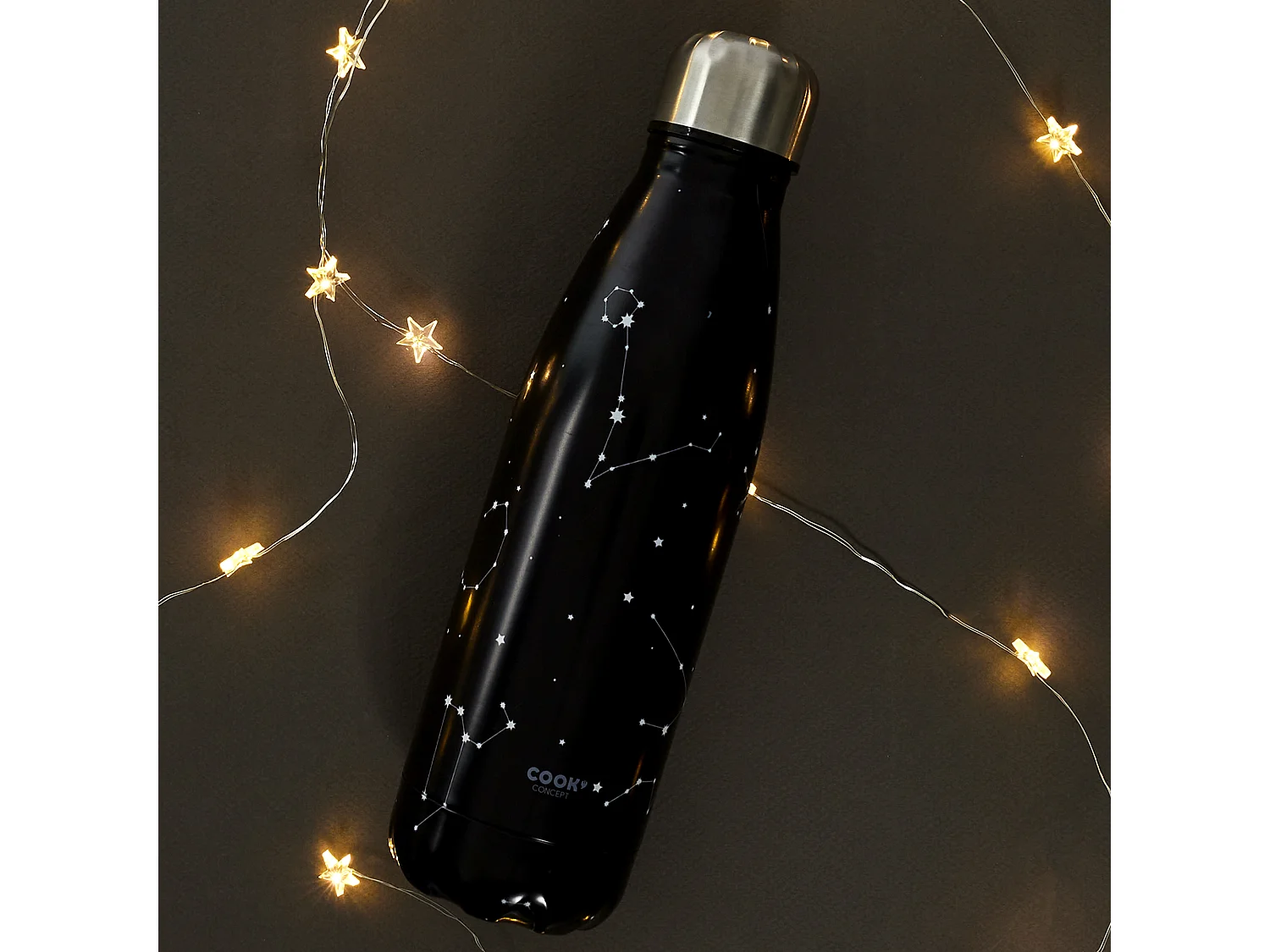 Bouteille Isotherme Constellation 50cl Noir, Blanc