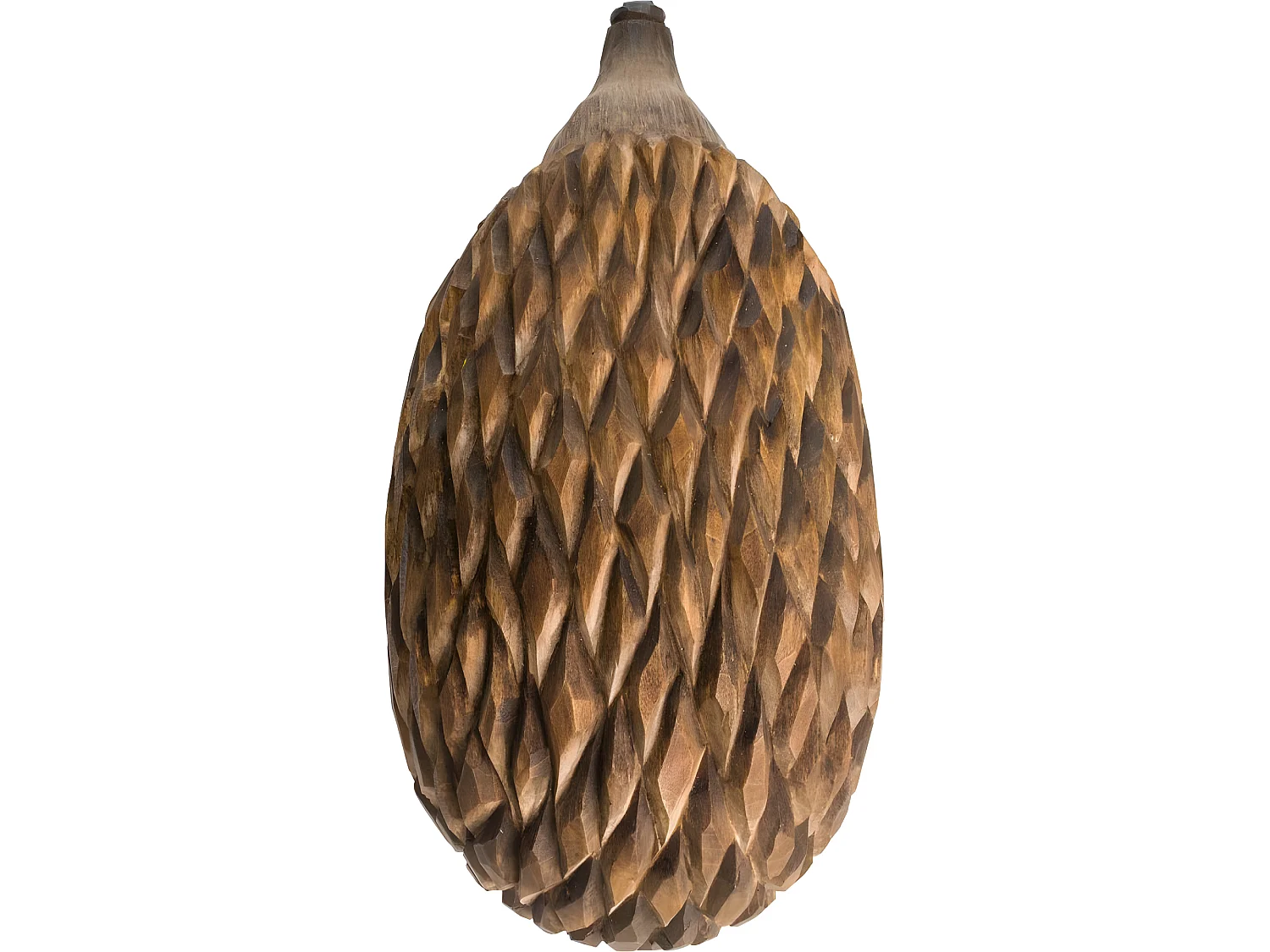 Hérisson décoratif en bois sculpté à la main