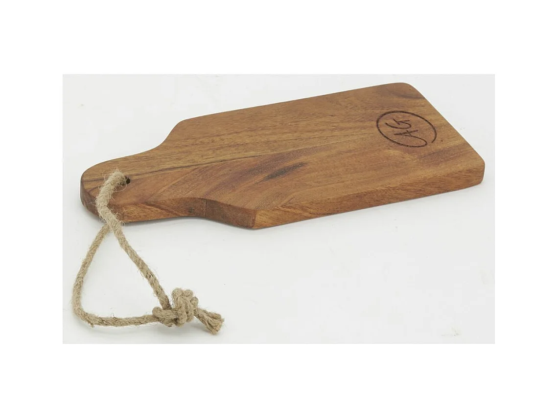 Mini planches à découper rectangle en acacia huilé (Lot de 6)